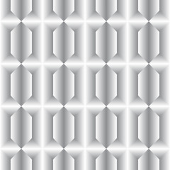 3d geometric pattern. Abstract gray seamless background