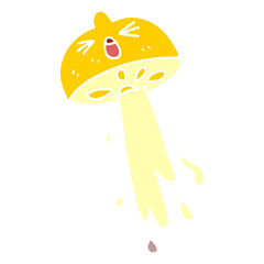 cartoon doodle squirting lemon
