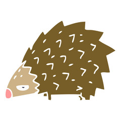 cartoon doodle angry hedgehog