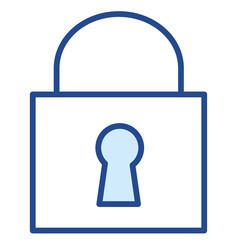 Vorhängeschloss, Sicherheit Vector Icon Illustration