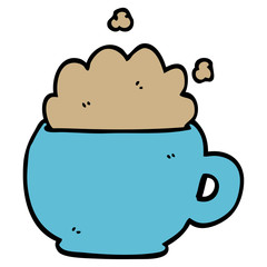 cartoon doodle frappacino