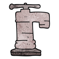 cartoon doodle faucet