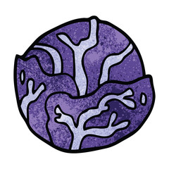 cartoon doodle cabbage