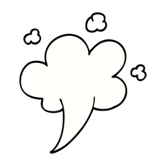 cartoon doodle gust of air