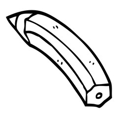 line drawing cartoon colored pencil