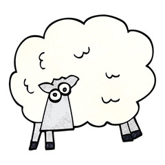 cartoon doodle funny sheep