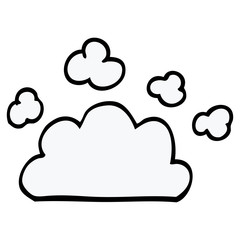 cartoon doodle weather cloud