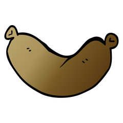 cartoon doodle of a sausage