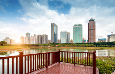 Skyscrapers in Hainan Island, China