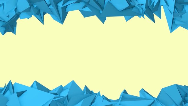 Abstract background with poligonal frame