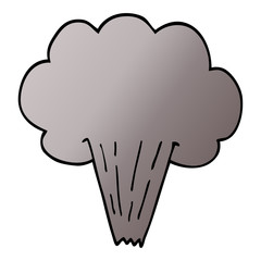 cartoon doodle whooshing cloud