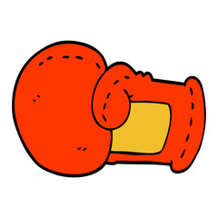 cartoon doodle boxing glove