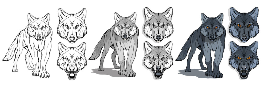 74 102 Best Wolf Vector Images Stock Photos Vectors Adobe Stock