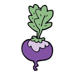 cartoon doodle beetroot
