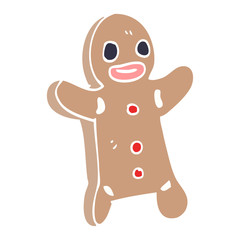 cartoon doodle gingerbread man