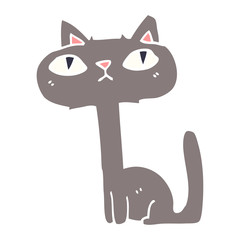 cartoon doodle funny cat