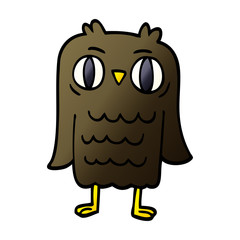cartoon doodle owl