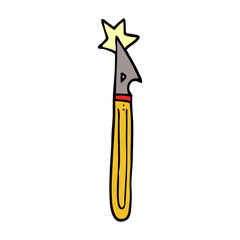 cartoon doodle craft knife