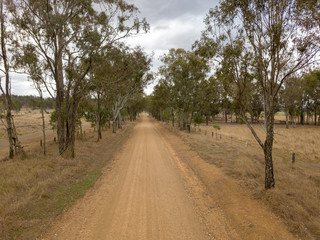 Fototapeta na wymiar Dusty Australian Road