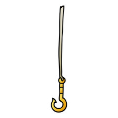 cartoon doodle hook
