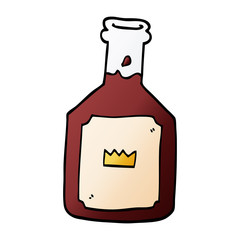 cartoon doodle alcoholic drink