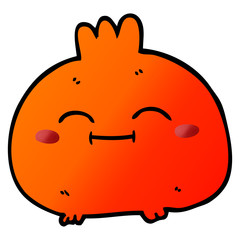 cartoon doodle happy root vegetable