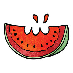 cartoon doodle watermelon