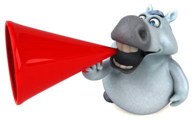 Fun horse - 3D Illustration