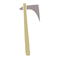 cartoon doodle sharp axe