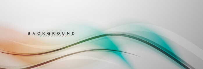 Smooth blur wave background