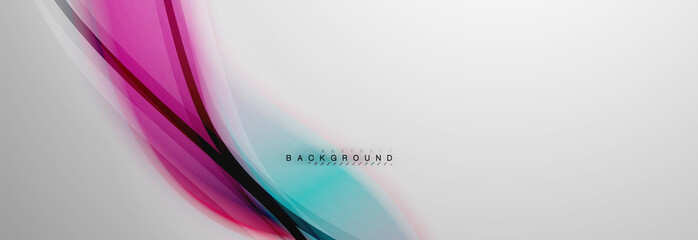 Smooth blur wave background