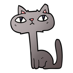 cartoon doodle funny cat