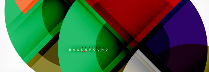 Abstract background bright circles geometric design