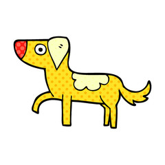 cartoon doodle standing dog