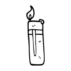 line drawing cartoon disposable lighter