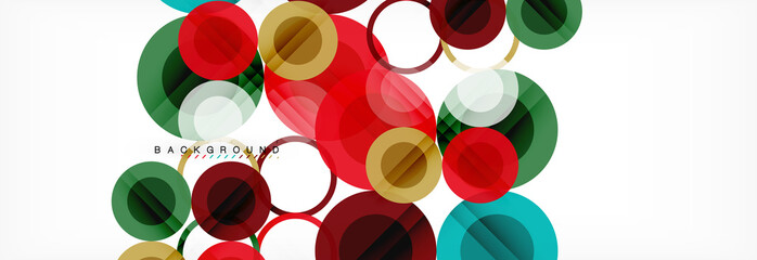 Circle composition abstract background