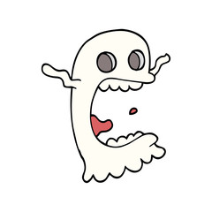 cartoon doodle spooky ghost
