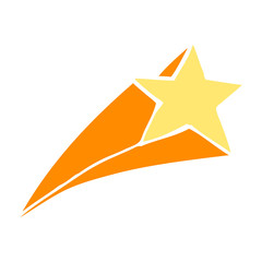 Obraz premium cartoon doodle shooting star
