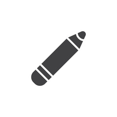 Pencil vector icon. filled flat sign for mobile concept and web design. Crayon simple solid icon. Symbol, logo illustration. Pixel perfect vector graphics