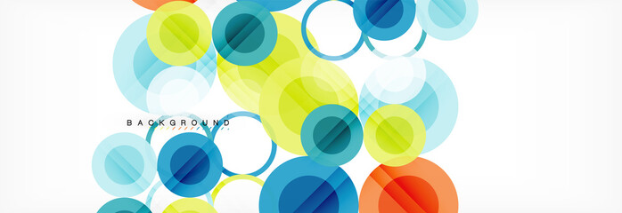 Circle composition abstract background