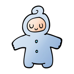 cartoon doodle human baby