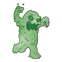 cartoon doodle slime monster © lineartestpilot