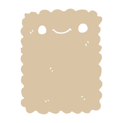 flat color style cartoon biscuit