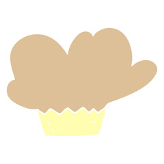 cartoon doodle muffin