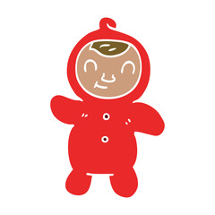 cartoon doodle human baby