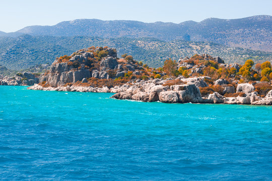 beautiful island in the Mediterranean sea