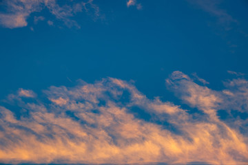 Cirrus clouds at dawn