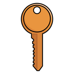 Door key isolated