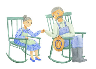 Cute old couple