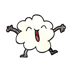 cartoon doodle expressive weather cloud